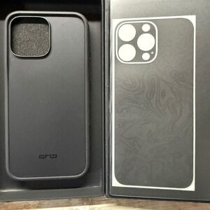 dbrand Grip Case Matte Black iPhone 16 Pro Max Triple Black Skin New Open Box!